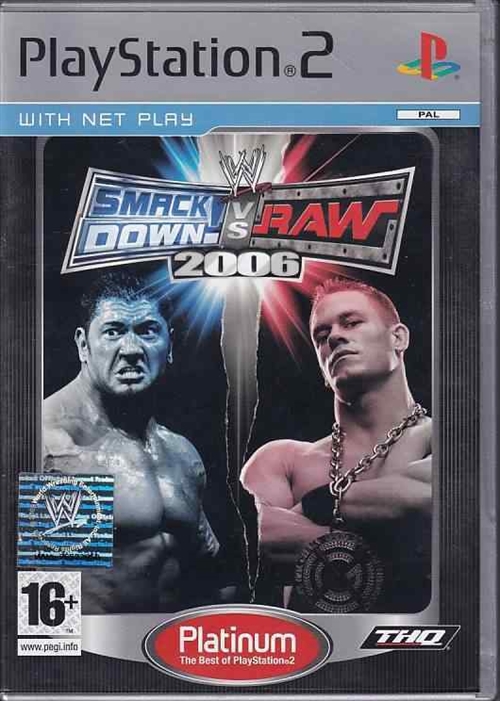 WWE SmackDown vs RAW 2006 - Platinum - PS2  (B Grade) (Genbrug)